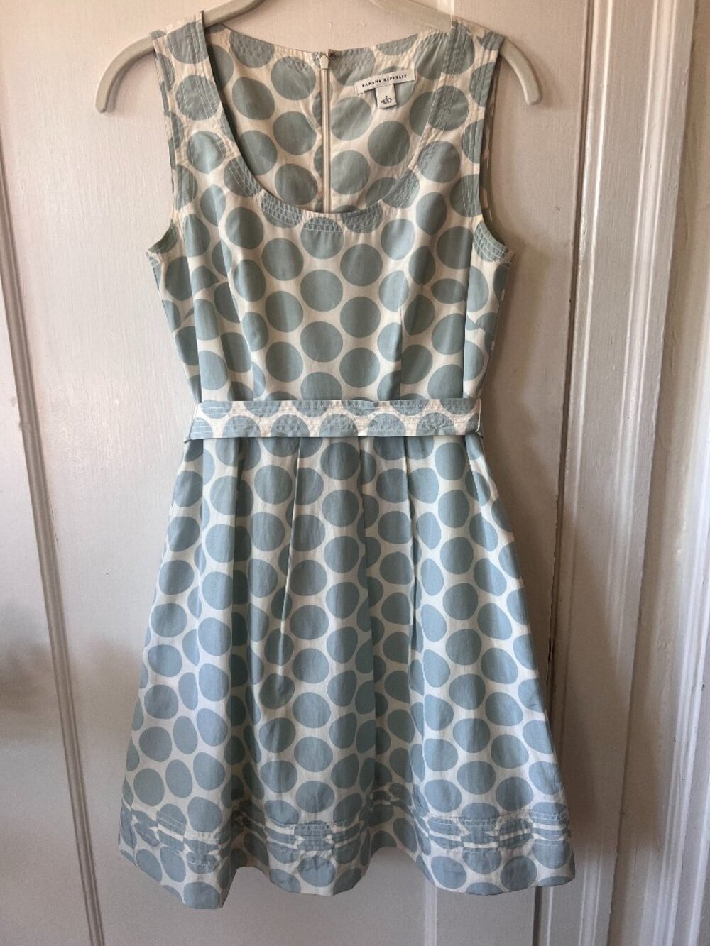 Banana Republic Silk Cotton Polka Dot Dress